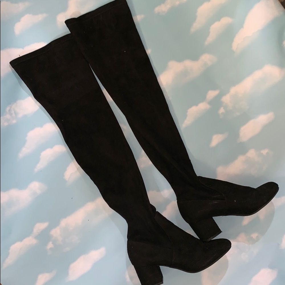 Steve Madden thigh high sock boot